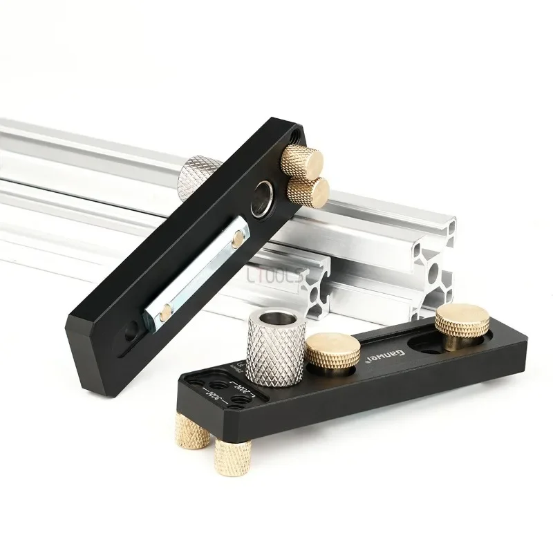 Aluminum Profile Single Hole Drilling Assistant M6 Perforated Connection Countersunk DIY Tool Woodworking Universal Punching Jig