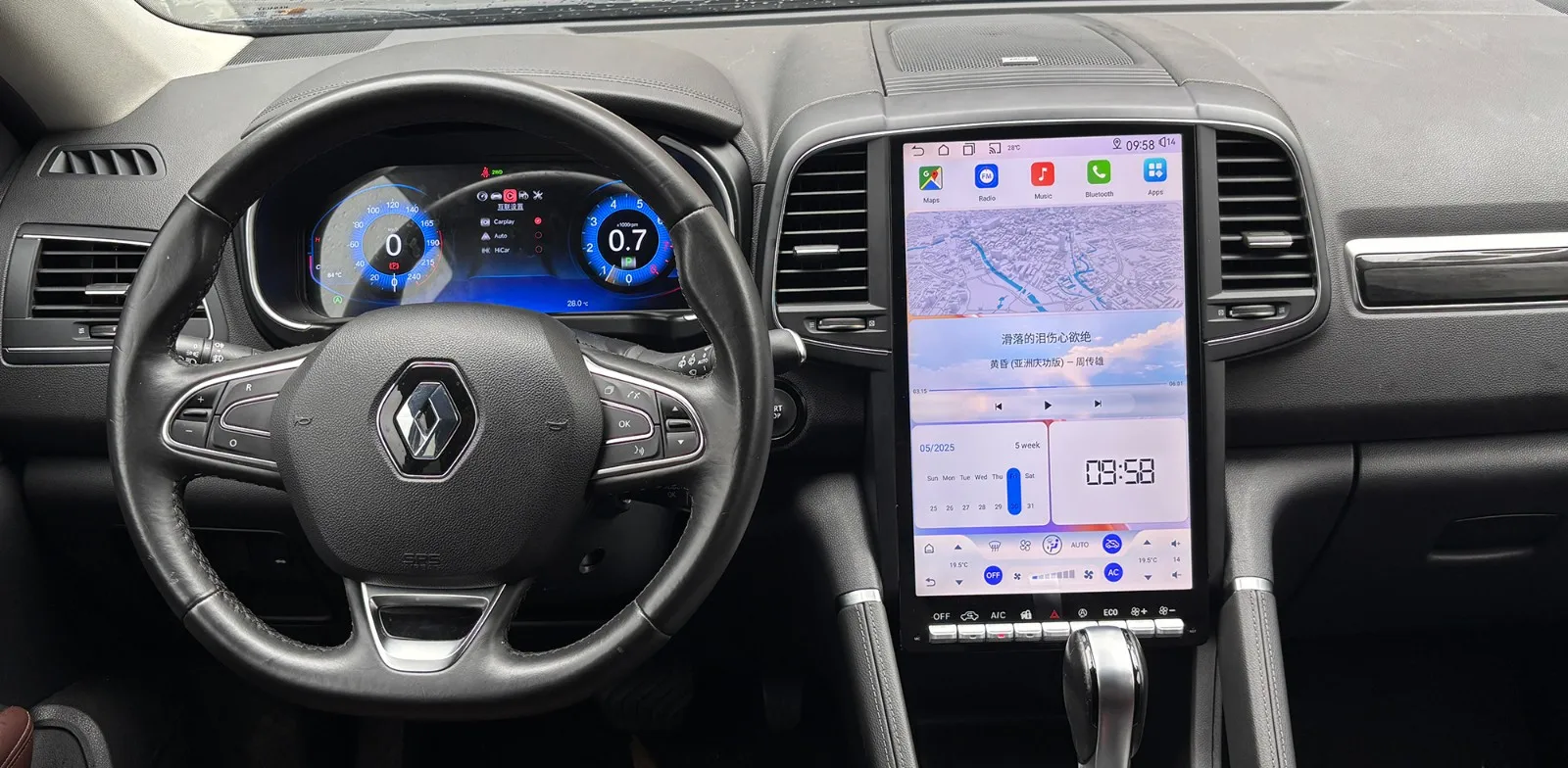 أندرويد 14 شاشة تعمل باللمس راديو السيارة لرينو ميجان كوليوس 2016-2019 نظام تحديد المواقع السيارات الوسائط المتعددة راديو ستيريو استقبال رئيس وحدة