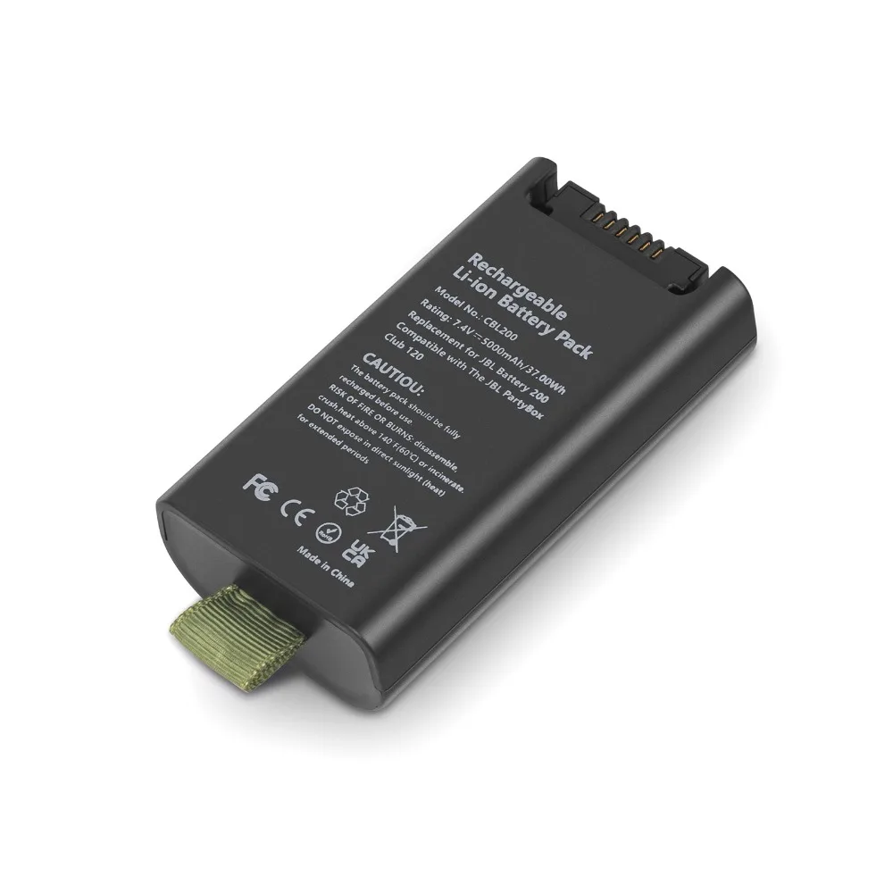 7.4V 5000mAh/37Wh Replacement Li-ion Battery Perfectly Compatible with JBL PartyBox Club 120 Portable Speaker & Battery 200