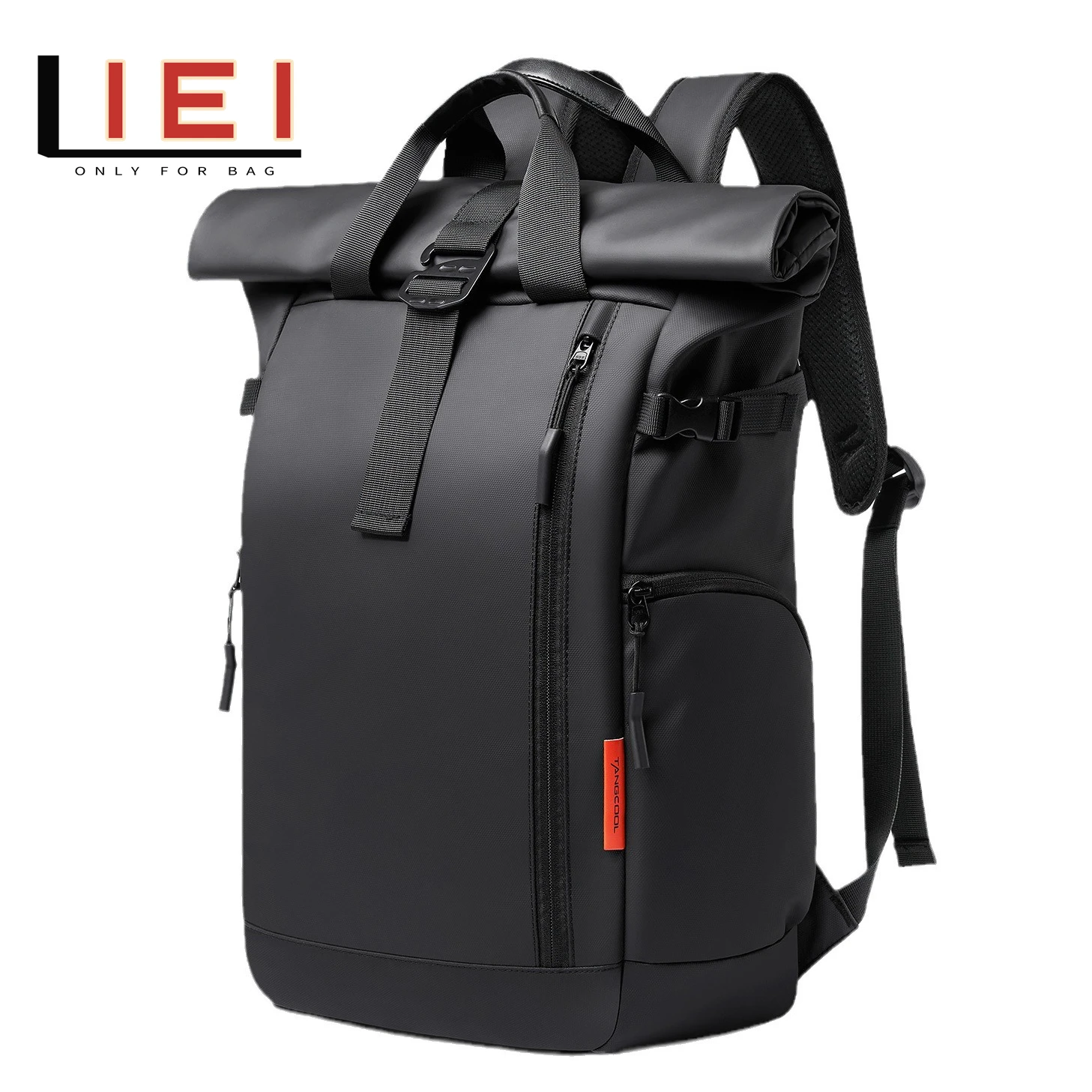 Mochila gruesa para hombre, mochila de negocios de lujo, bolso escolar de gran capacidad, mochila de moda impermeable para ordenador portátil de 15,6"