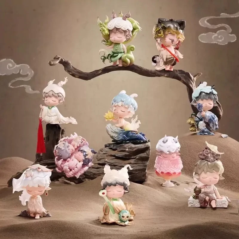 

Heyone Mimi New Chinese Style Mountains Rivers Listening To Echoes Blind Box Collectible Figure Desk Decor Birthday Gifts Toys