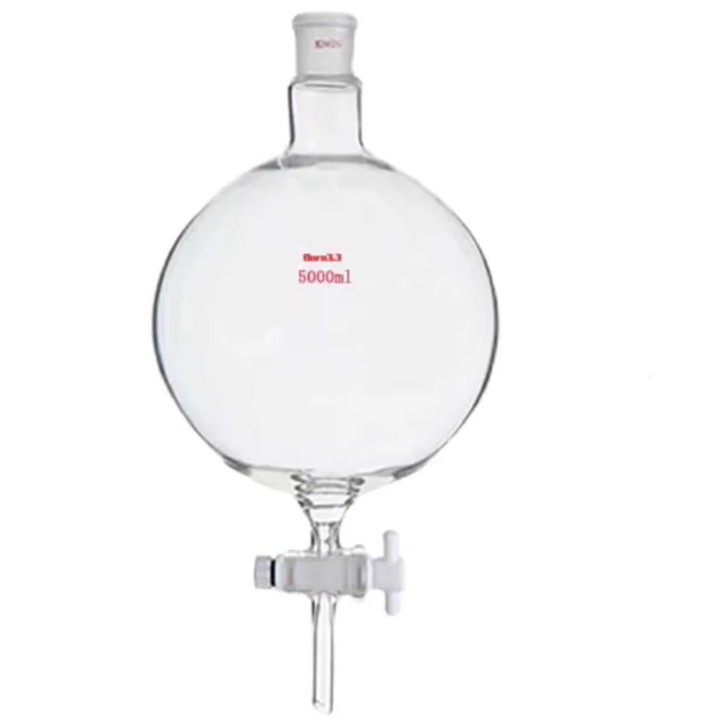 5000ml thickened spherical separatory funnel glass dropping funnel chemical experimental glass instrument