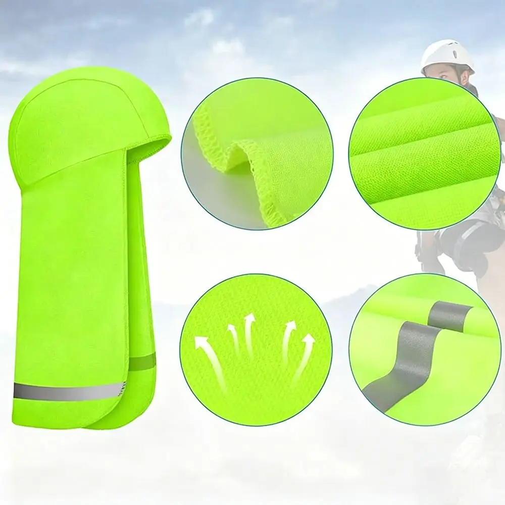 with Reflective Stripe Cooling Breathable Skull Capsv UV Protection Sweat Absorption Elastic Sun Shade Hat Neck Wrap Breathable