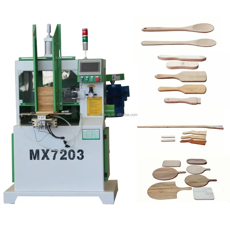 CNC Profiling & Routing Machine Automatic Copy Milling Woodworking for Bamboo Cup Lid & Chess Pieces Carving