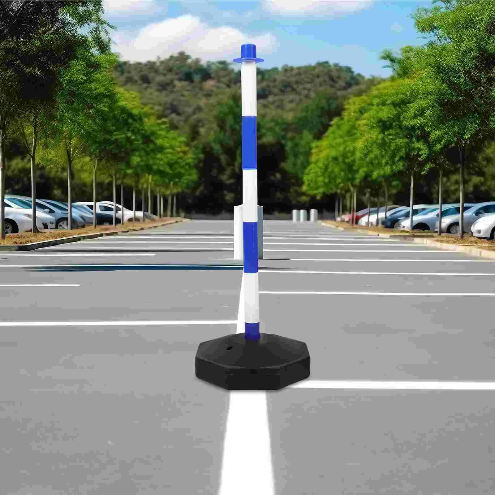 Columna de seguridad para entrada de choque, barrera elástica, delineador de tráfico con Base, guía de estacionamiento de advertencia