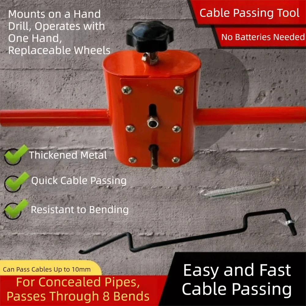 Metal Wall Wiring Machine 10mm Adapter 3-8mm Cable Cable Pulling Machine Automatic Compact Automatic Wire Puller