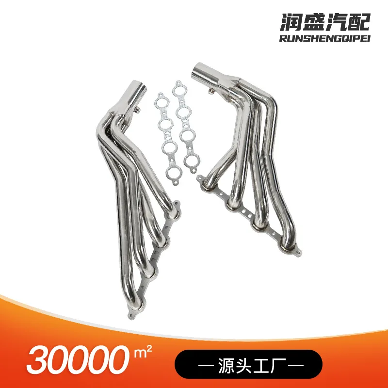 Factory Direct T304 Sus Exhaust Header Kit For Ch evy LS1 LS2 LS3 LS6 LSX V8 Shorty/Long Tube Performance Manifold Set