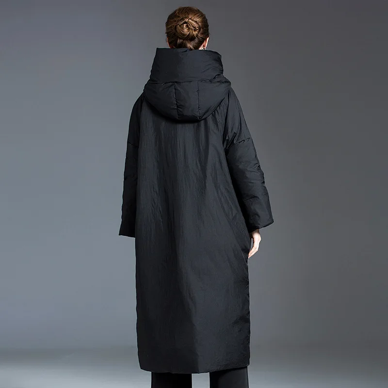 Inverno nova jaqueta feminina para viagem com capuz à prova de vento jaqueta de grandes dimensões