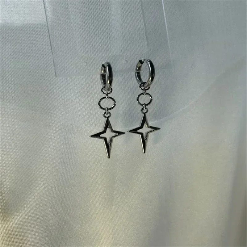 Nova Earrings | hypoallergenic star grunge goth alt androgynous cute y2k dangly earrings celestial jewelry gifts