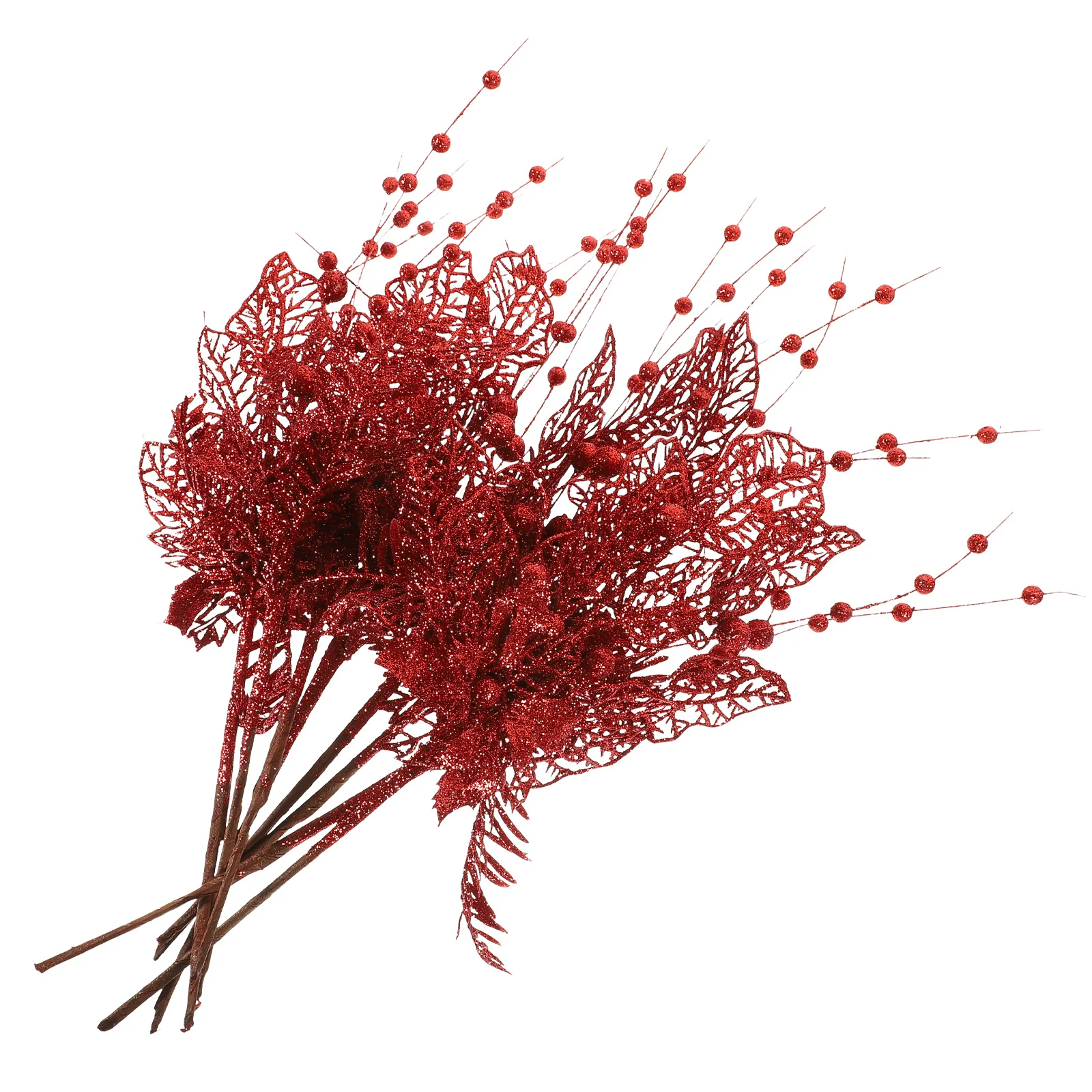 

8Pcs Christmas Floral Berry Picks Simulation Berry Stems for Xmas Tree Centerpiece Decorations Artificial Floral Picks