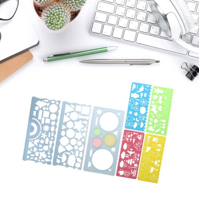 Multifungsi Geometric Ruler Geometric Drawing Template Alat Ukur