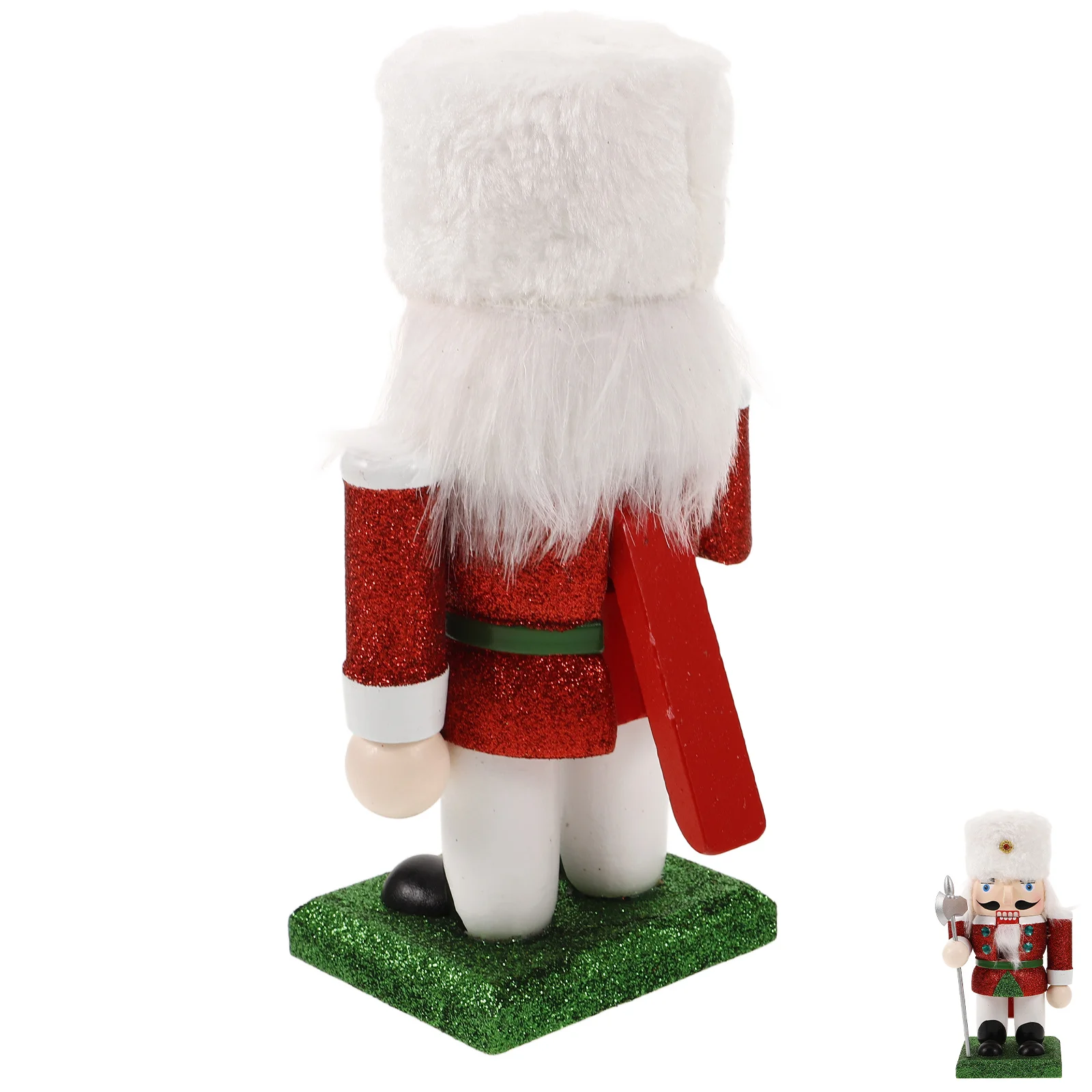 

Classic Wooden Nutcracker Christmas Decoration Small Chubby Design Festive Tabletop Decor Holiday Home Display Enchanted Xmas