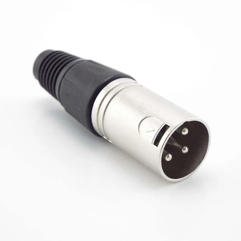 XLR 3Pin ميكروفون كابل الصوت التوصيل الذكور والإناث 3-core محطات موصل #4