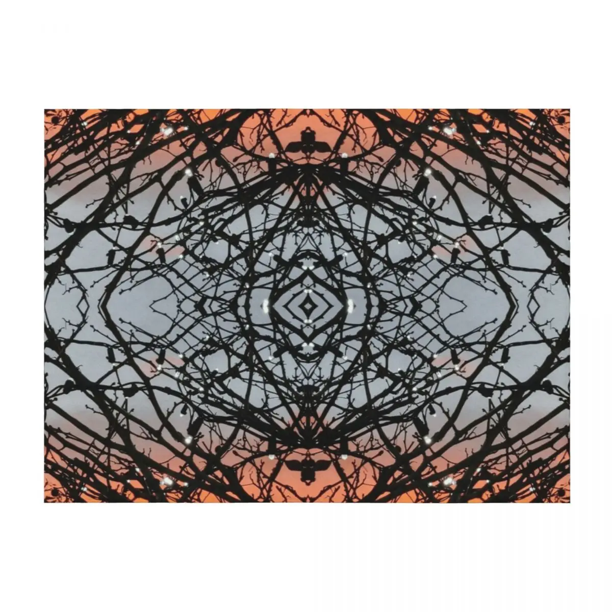

Winter Sunset Pattern Throw Blanket Soft Big Tourist for sofa Blankets