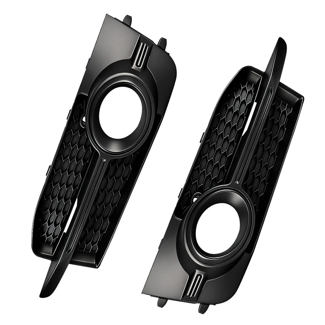 Right/ Left Car Front Bumper Light Cover For Audi A1 8x S-Line 2010 2011 2012 2013 2014 Fog Lamp Honeycomb Hex Grill 8X0807681B