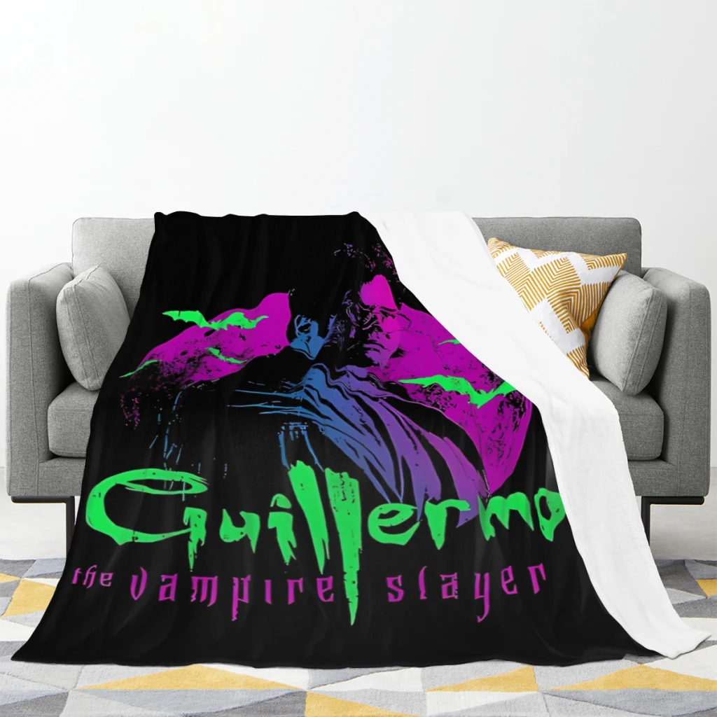 Fluffy Baby Blanket The vampire slayer - guillermo vintage design Sofa Camp Nap Bedspread Cozy Flannel Blanket Bedroom Decor