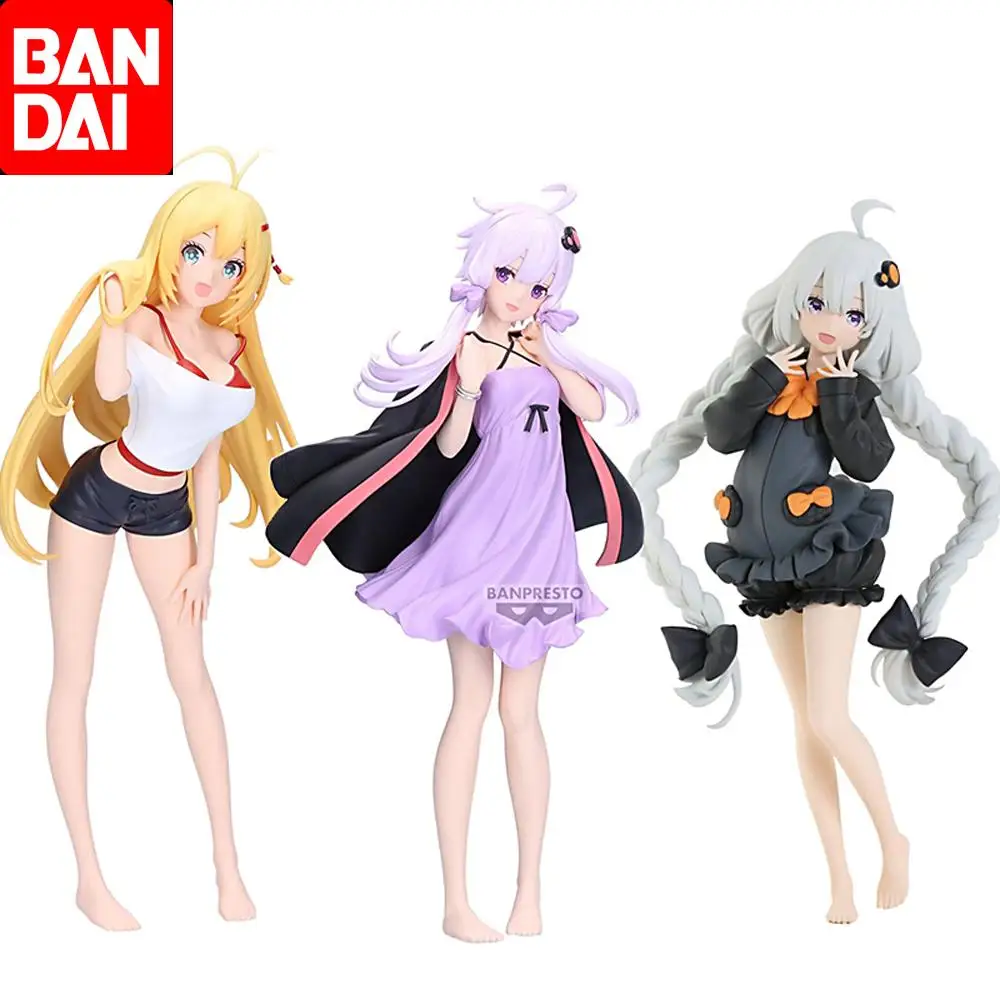 

Bandai Original VOICEROID Yuzuki Yukari Kizuna Akari Anime Action Figure Toys For Boys Girls Kids Children Birthday Gifts Model