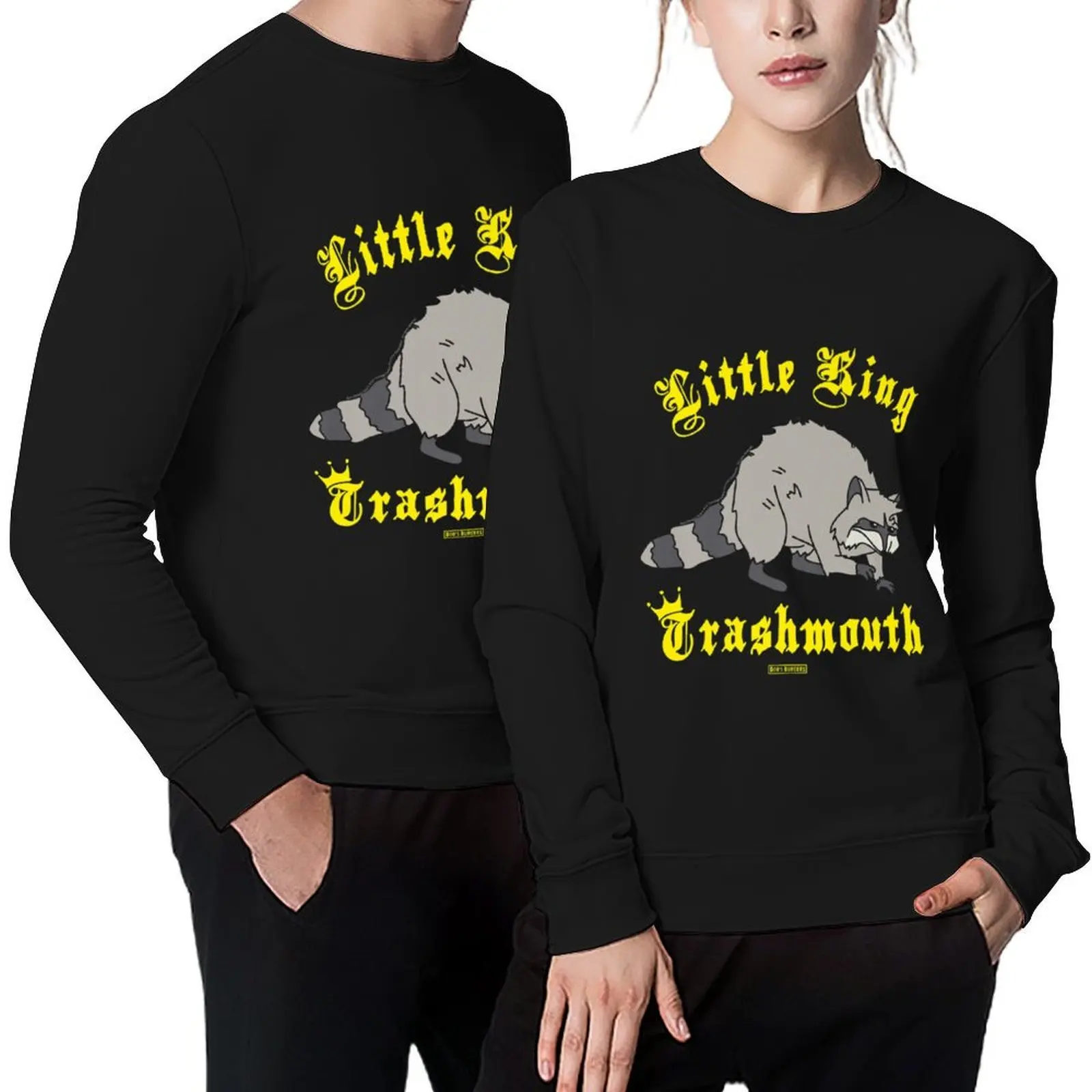 

B0b_s.Burgers Little King Trashmouth Pullover tracksuit men blouse japanese style winter man sweatshirt