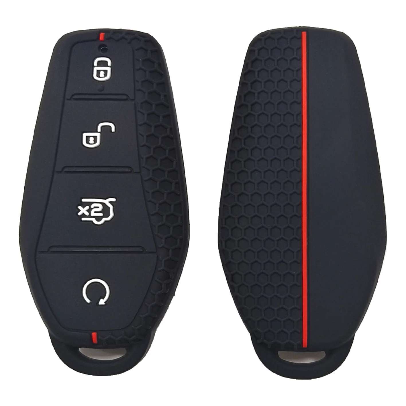 

Silicone key cover, suitable for BYD Dolphin remote control with 4-button honeycomb pattern, BYD Hansongyuan plus shockproof
