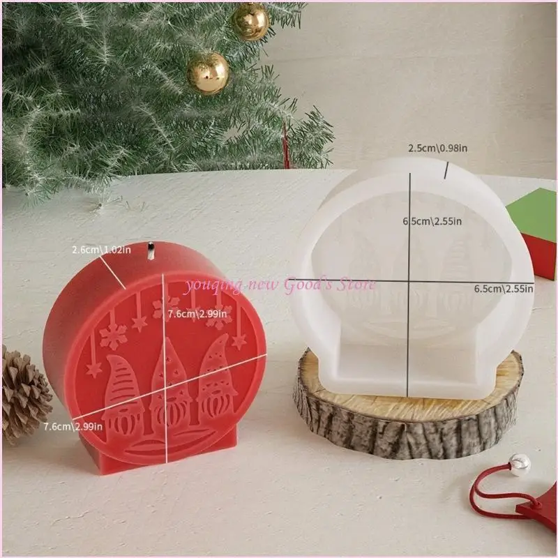 57QA قوالب زينة فريدة من نوعها لسلسلة الكريسماس قوالب تماثيل سهلة قوالب قالب من السيليكون هدية لمحبي صنع اليد #4