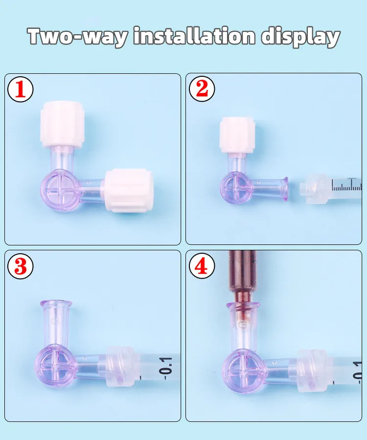 

HA Disposable sterile two-three-way valve mixed solution dispenser dispensing plug converter infusion extension tube