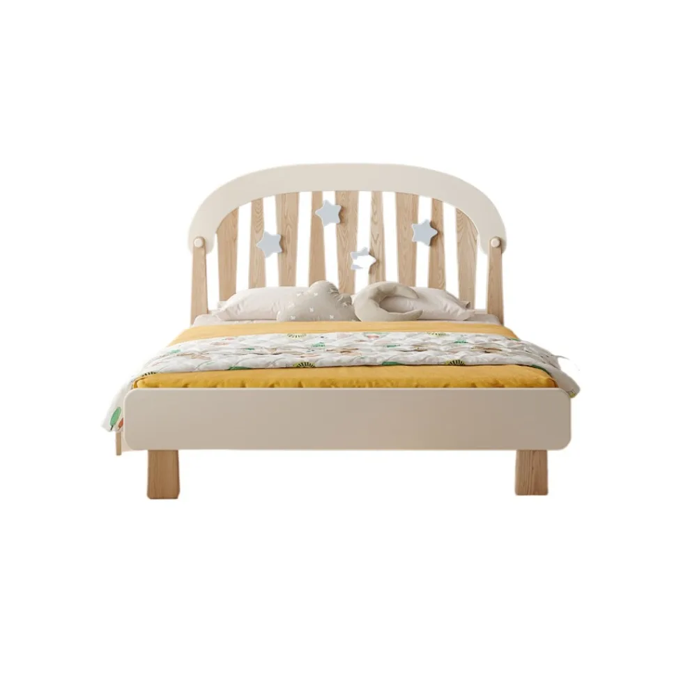 

Ash wood children's bed 1.5 meters, all solid wood 1.2 meters, single bed 1.35 meters