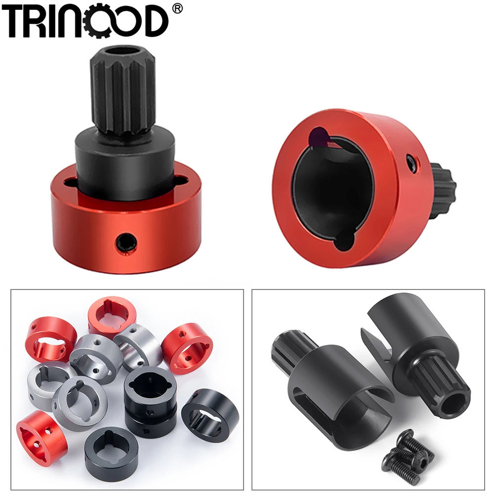 TRINOOD Aluminum Diff Drive Cup Sleeves Reinforcement Ring for 1/5 X-Maxx XMAXX RC Buggy Trucks Car Upgrade Parts