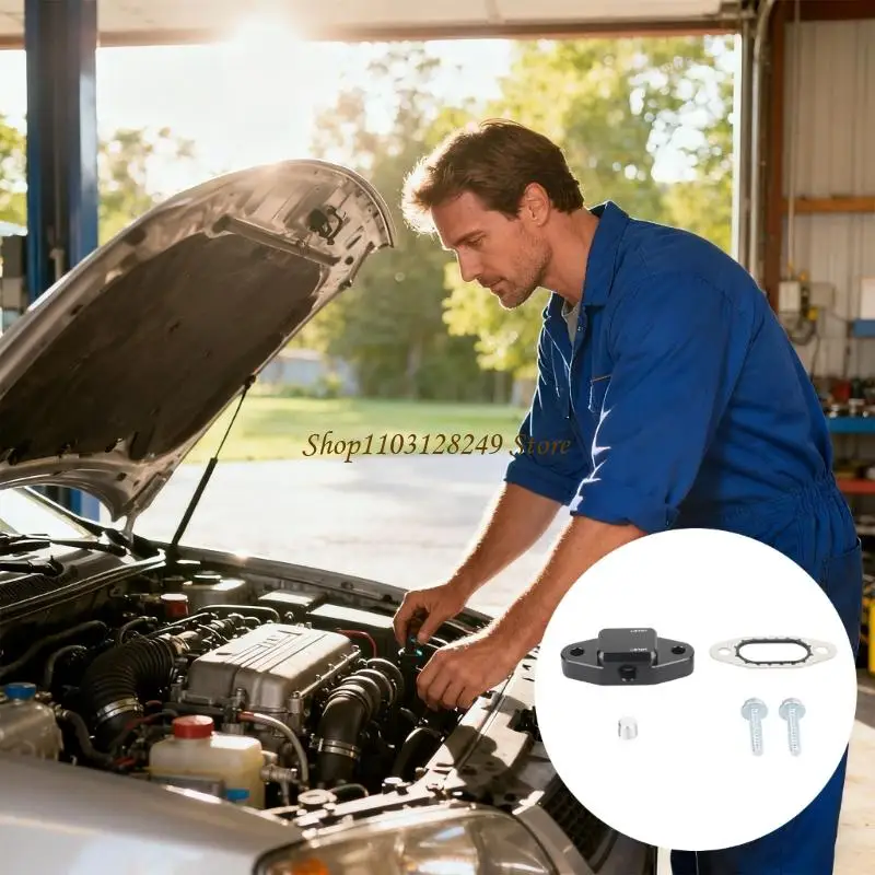 N5KD Enhancing Compatibility Oil Cooling Bypass Cover Set for DIY Modifications on LS Engine Cooling Systems