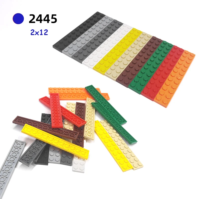 

50 шт./компл., 2445, технологические строительные блоки, детали, 2x12 точек, тонкая пластина, собранные развивающие игрушки, MOC, кирпичи, аксессуары для самостоятельного изготовления