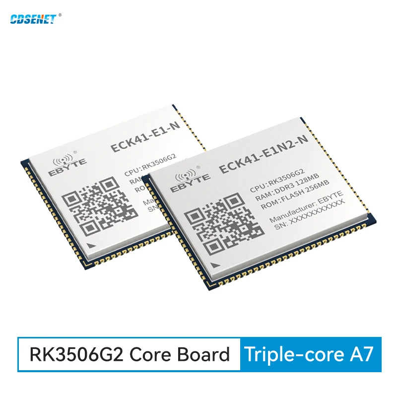 RK3506G Triple-Core A7 Embedded Core Board CDSENT ECK41 Low Cost Small Size ARM Linux 256MB Industrial Multi-Core Heterogeneous