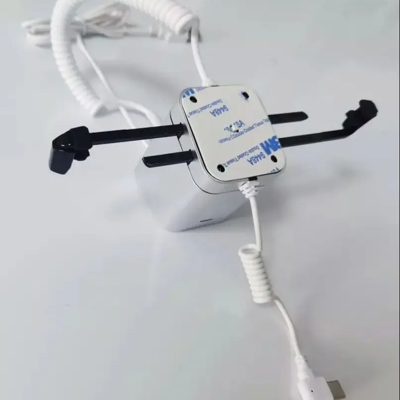 Desktop Tablet PC Security Display Holder Aluminum Alloy anti-Theft Lock Stand With 2 Metal Clamps IR Unlock Alarming