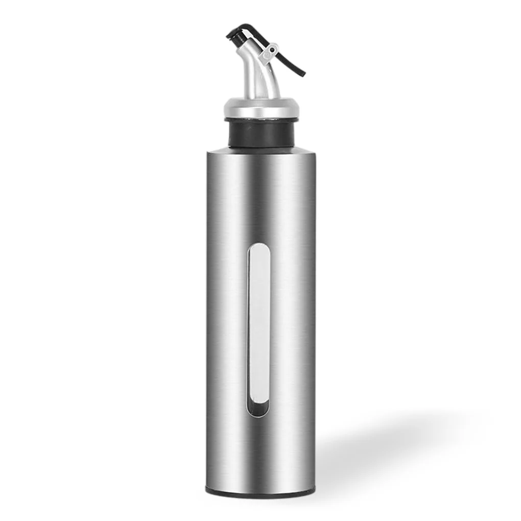 Edelstahl-Ölflasche für Zuhause, Soßenhalter, Spender, Behälter, Topf, Glas, Werkzeug, Utensil,