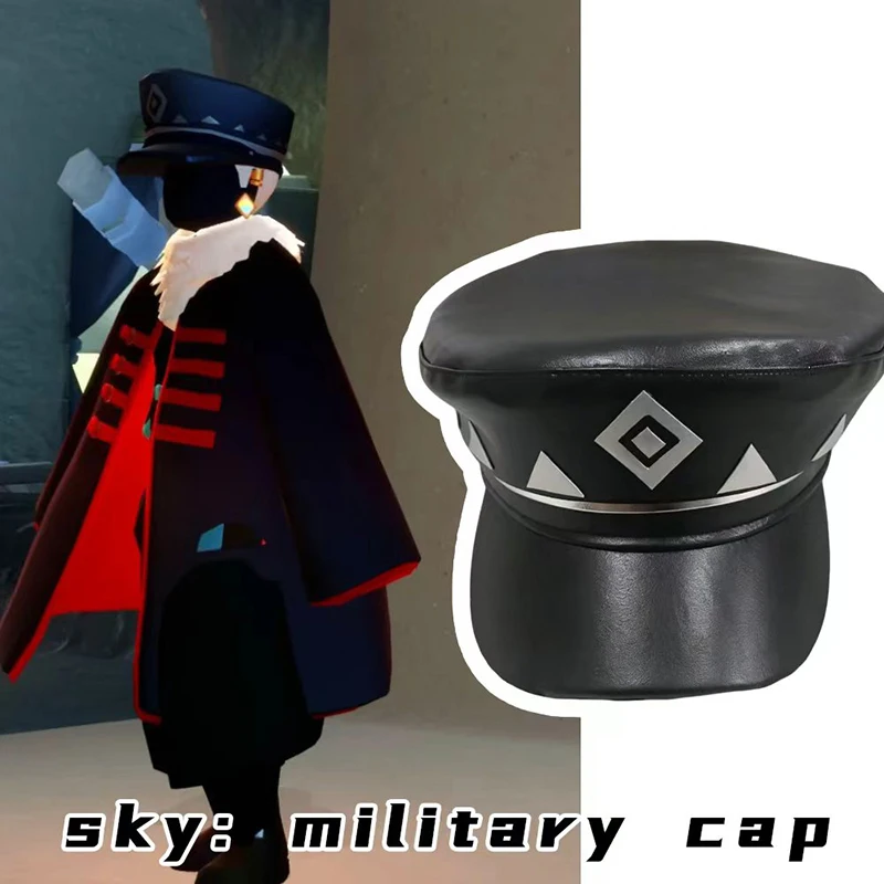 Sky: Children Of The Light Hat Cortex Black Beret Show Face Military Cap Anime Cosplay Halloween Cloak Hat Top Hat Accessories
