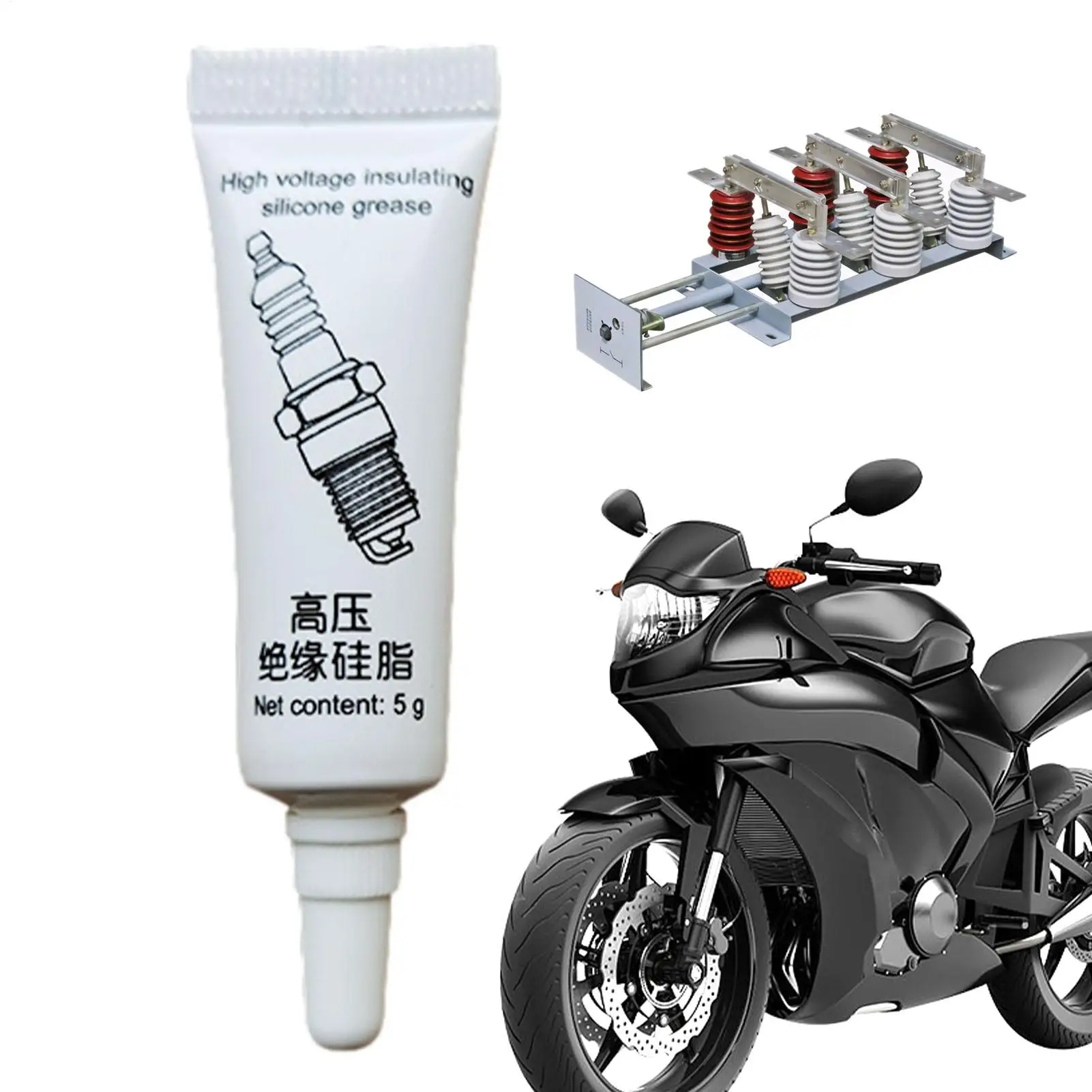 5g Dielectric Grease Silicone Paste Waterproof Marine Grease Safe 1PC High Temp Grease Plumbers Grease Automobile Accessories
