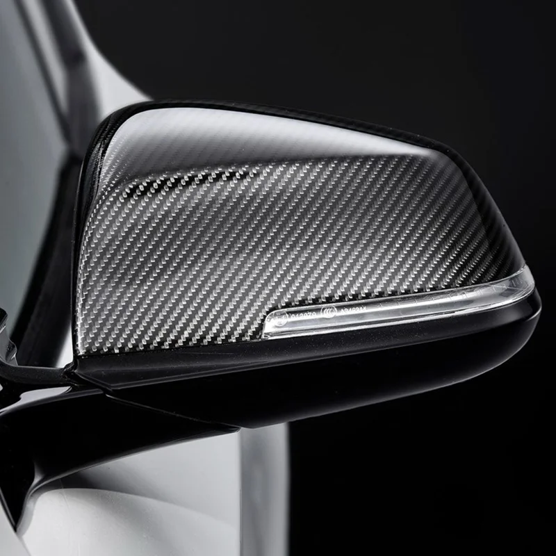 Real Carbon Rearview Mirror Cover For BMW 1 2 3 4 Series 2012-2019 Replacement Side mirror cover F30  F80  F20 E84 Accessories