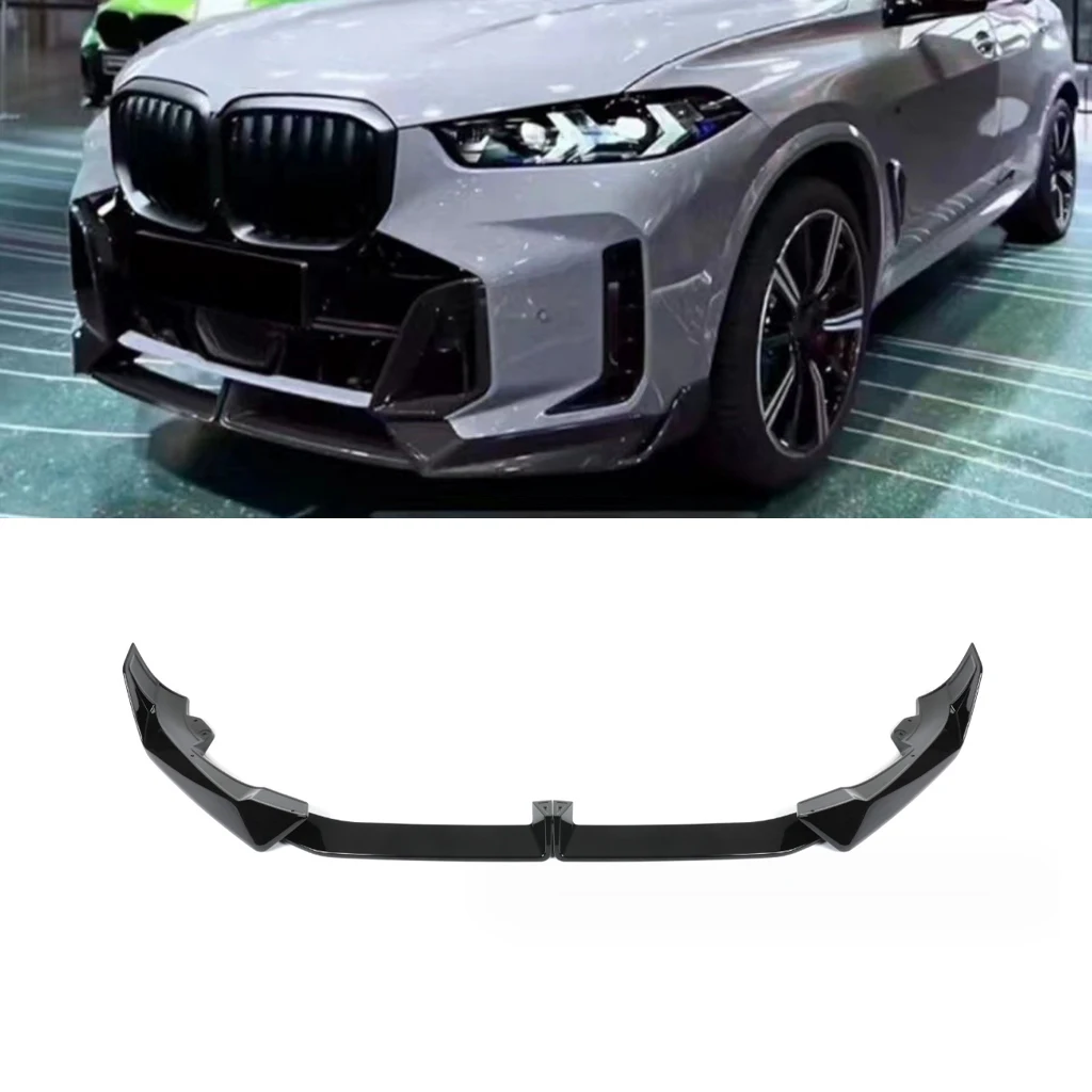 

Car Front Bumper Lip Spoiler Diffuser Splitters Body Kit Aprons Cover Guard Trim For BMW X5 G05 LCI M Sport 2023 2024