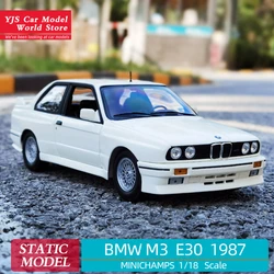 MINICHAMPS 1:18 for BMW M3 E30 M3 Original alloy car model collection display gift for friends and relatives