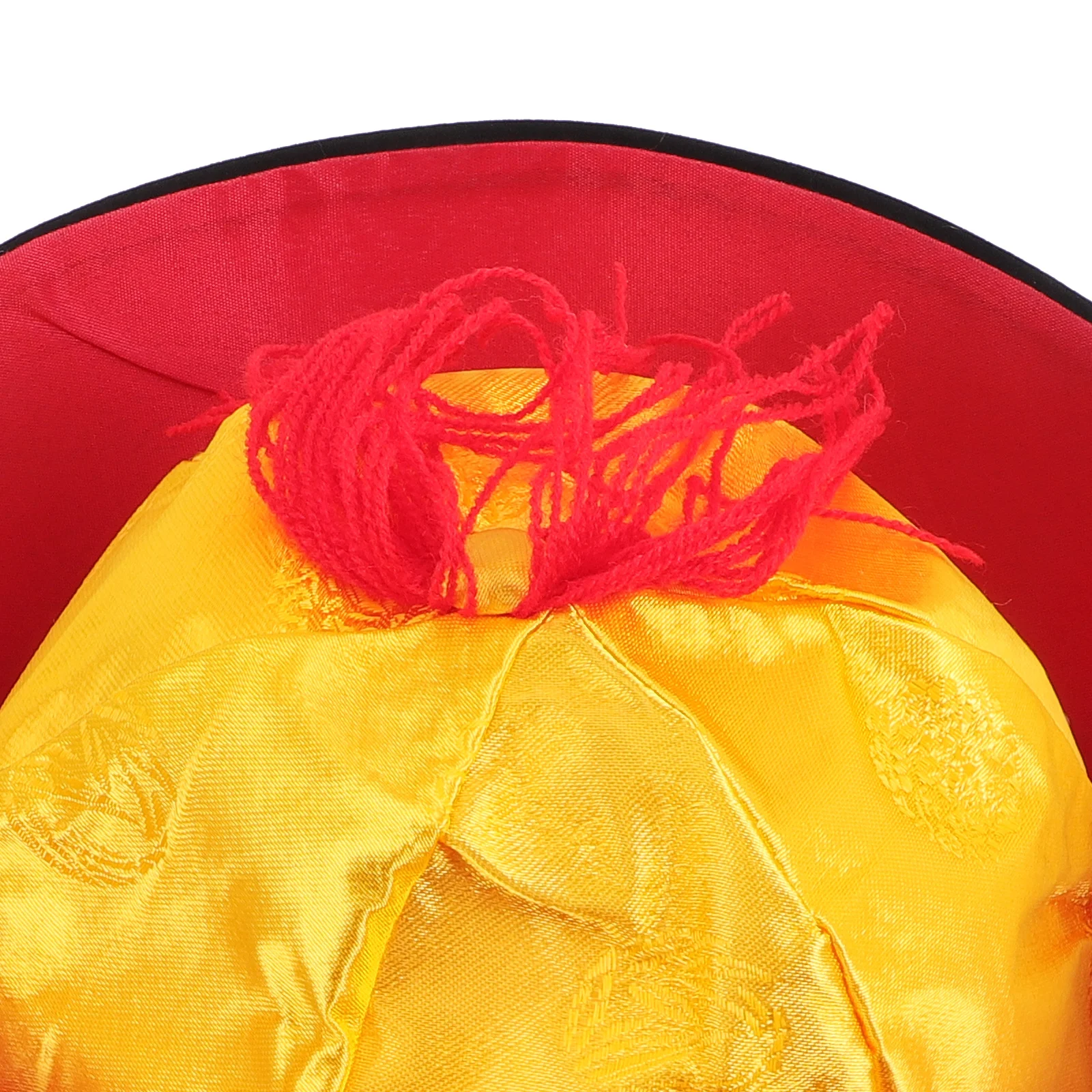 

ABOOFAN Black Chinese Emperor Hat Traditional Oriental Costume with Braid for Kids Cosplay Role Play Asian Themed Party