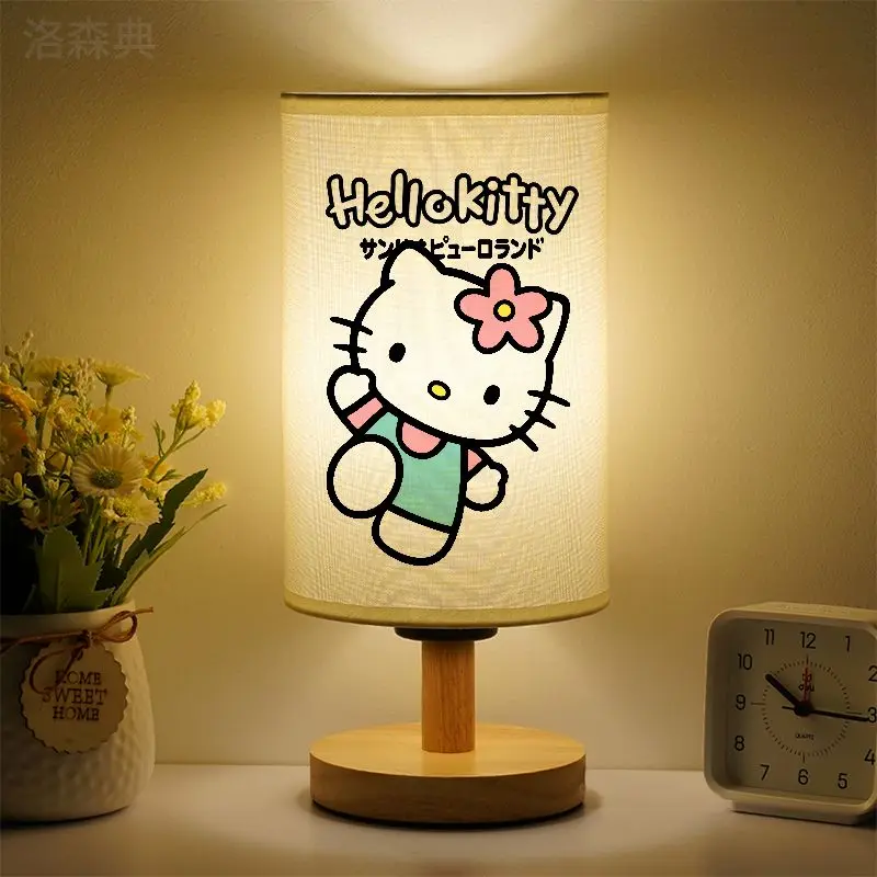 مصباح طاولة صغير هالو كيتي، لطيف وأنيق، تصميم كرتوني لغرفة البنات أو غرفة النوم بجانب السرير، هدية عيد ميلاد للأصدقاء #3