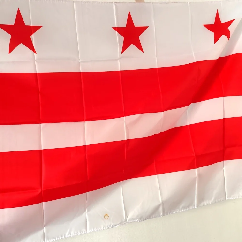 Washington DC Flag District Of Columbia Banner 3x5 Pennant Indoor Outdoor Decor 90x150cm Polyester