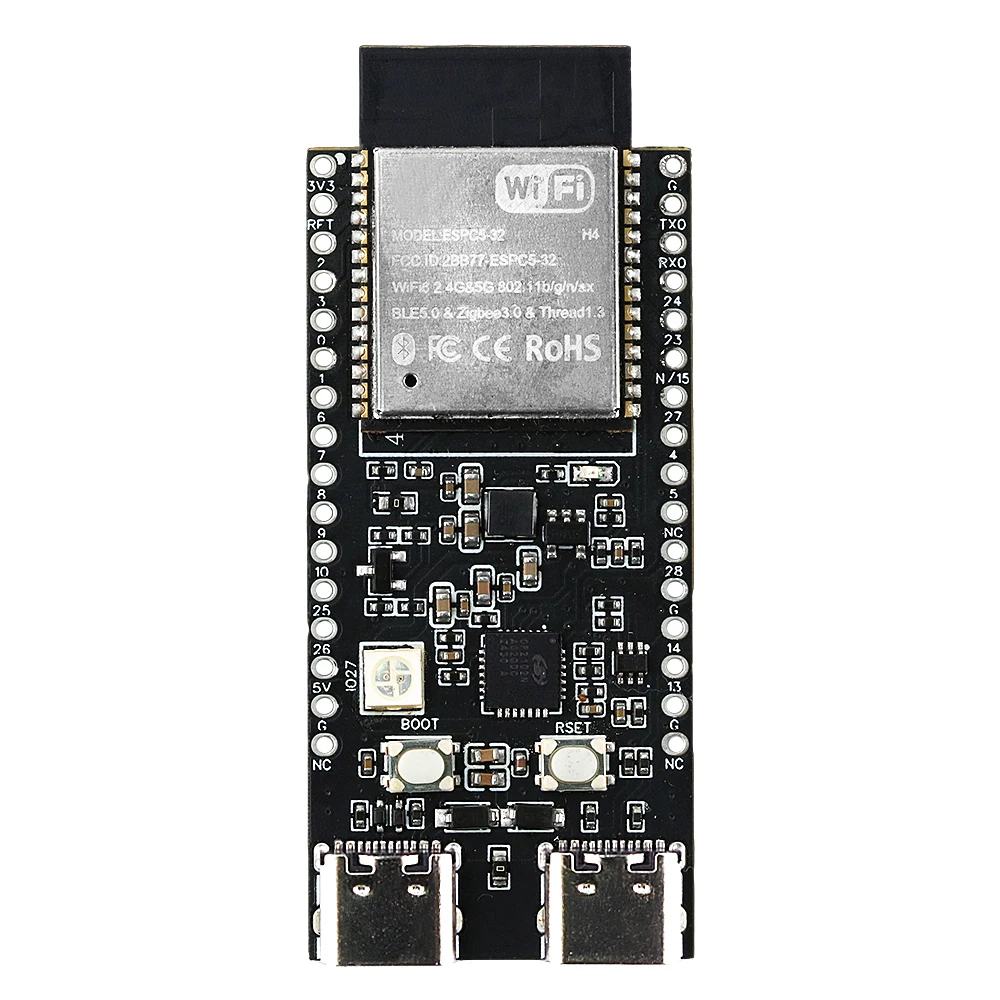 CP2102 ESP32 C5 Development Board Dual-frequency ESP32-C5-DevKitC-1 N4 2.4G and 5GHz WiFi Module 32PIN TYPE-C 4MB Flash WIFI6