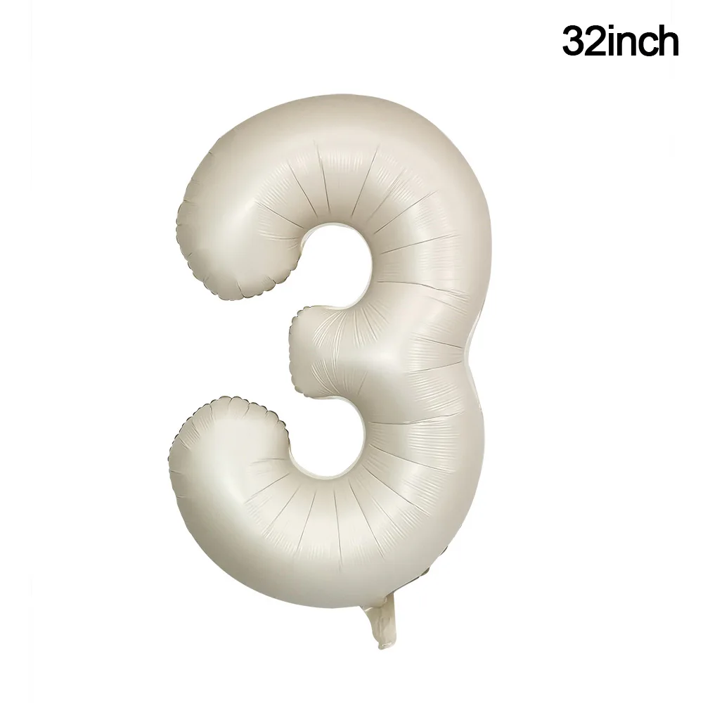 6 Stück Kaninchen Karotte Rosa Gänseblümchen Blume Stern Creme Zahl Ballon Set Mädchen Geburtstag Hochzeitstag Party Dekoration Babyshower – Detail 11