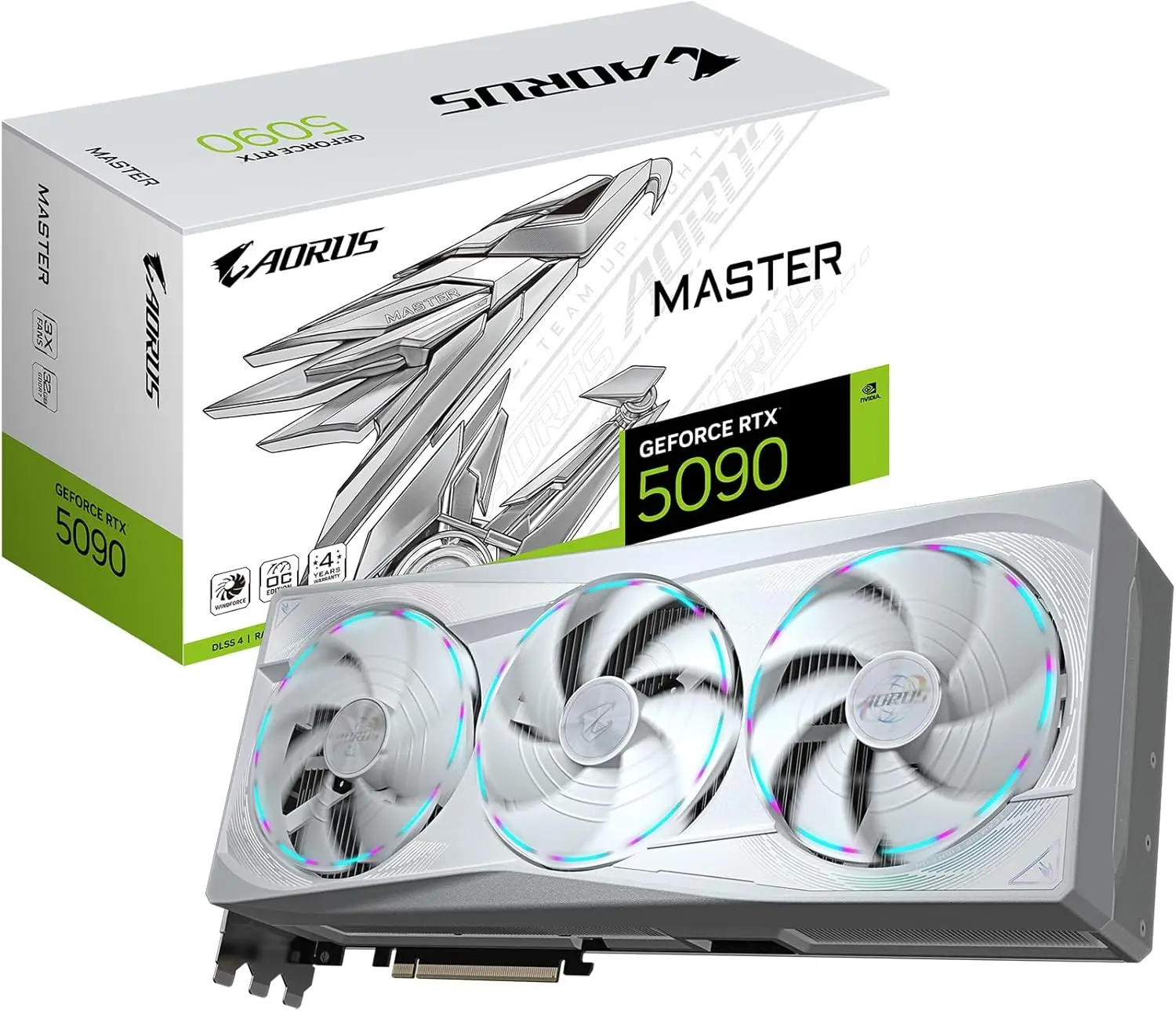 

GIGABYTE AORUS GeForce RTX 5090 Master ICE 32G Graphics Card WINDFORCE Cooling 32GB GDDR7 GV-N5090AORUSM ICE-32GD