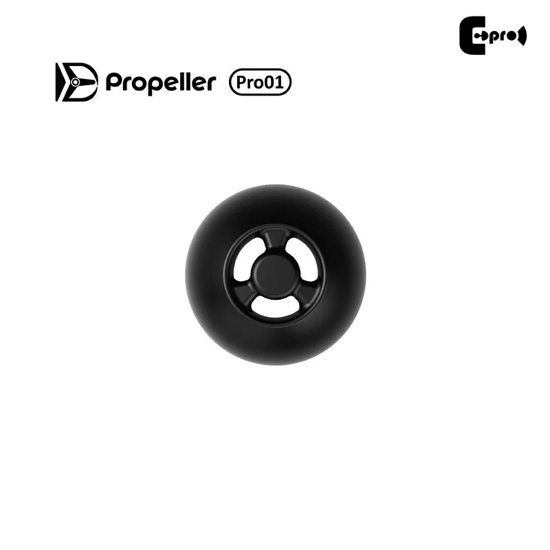EPro Propeller Pro01 3.7 مم فوهة بديلة من السيليكون IEM مع قابس المرحلة والمخروط لسماعات الأذن مقاس 3.9-5 مم (3 أزواج)