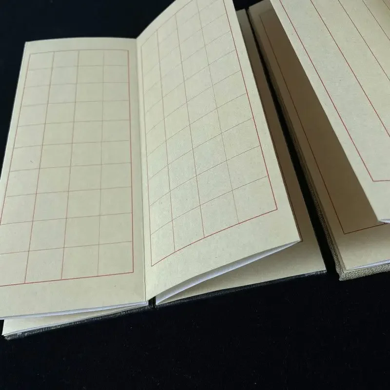 Retro Blank Xuan Paper Booklet Traditional Small Regular Script Chinese Calligraphy Practice Writing Booklet Beginner Art Supply