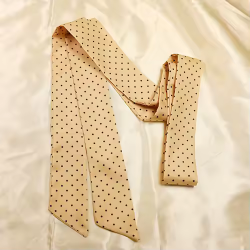 Fashion Dot Ribbon Silk Scarf Women Thin Neck Scarves Lady Small Shawls Bandana Narrow Female Neckerchief Dress Accessories - Image 8