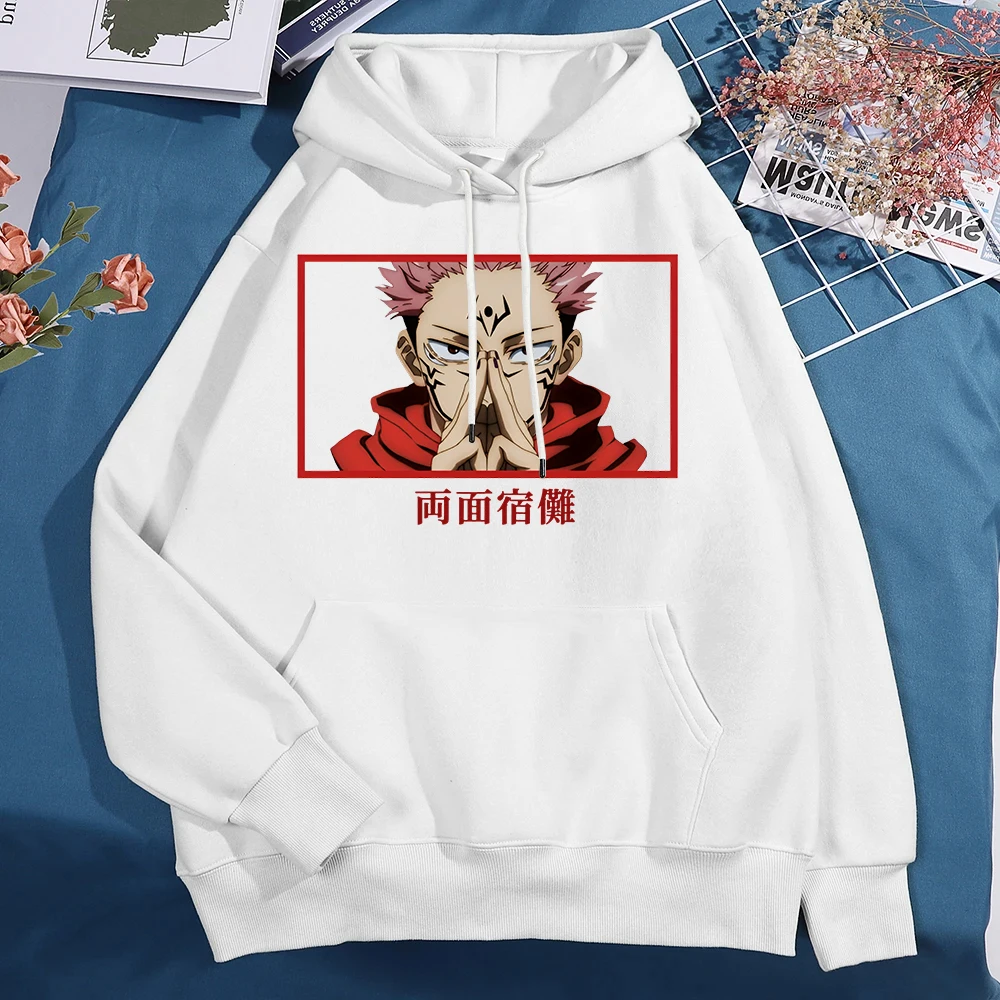 New Anime Ryomen Sukuna Printed Long Sleeve Pullover Hoodies For Women And Men Couple Casual Sweatshirts Autumn Winter Plus Size
