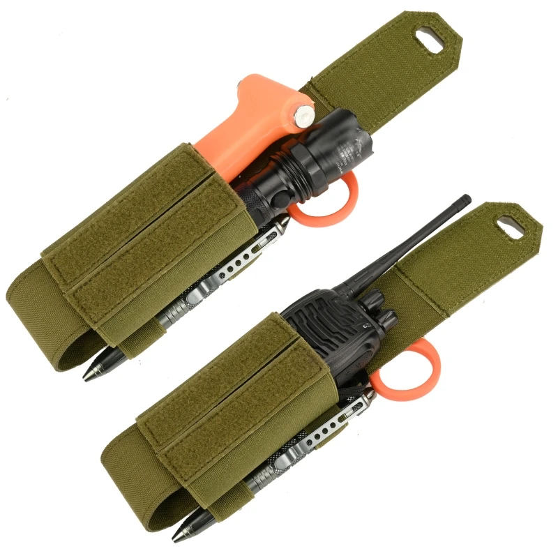 

Outdoor Multi-Functional Scissors Set Molle Tactical Vest Laser Storage Bag Quick-Draw Set Flashlight Bag For Hunting Accessorie