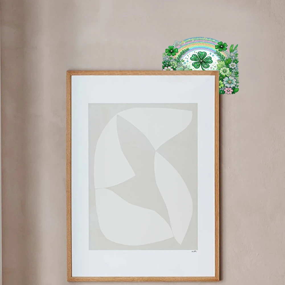 

2D Flat Diamond Painting Door Corner Sign DIY Diamond Art Door Right Angle Sign for Home Decoration Gift for Family and Friends