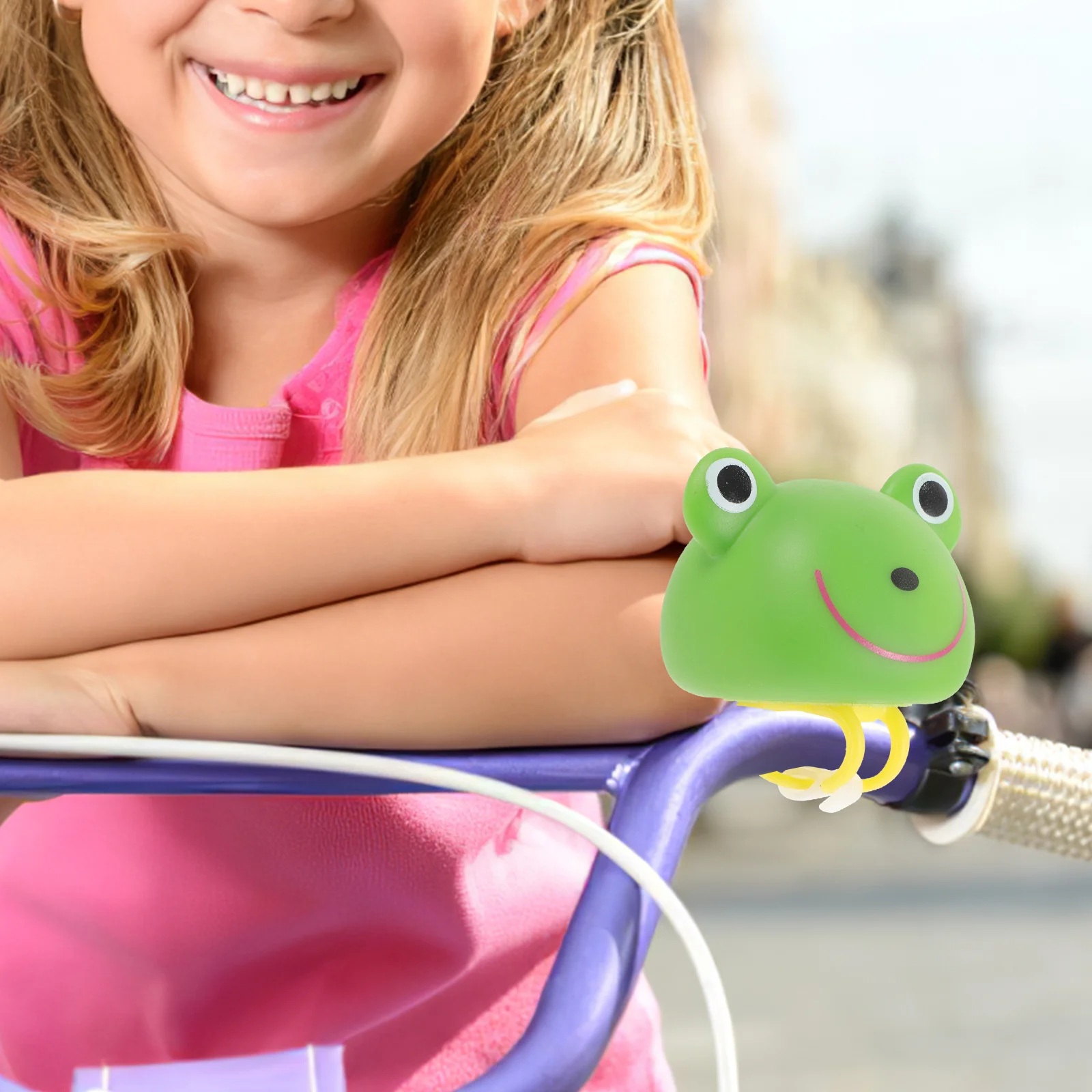 

Multi-Function Bicycles Bell Portable Cycling Bell Cartoon Design Clear Loud Tone Anti-Aging Durable Kids Bike Horn